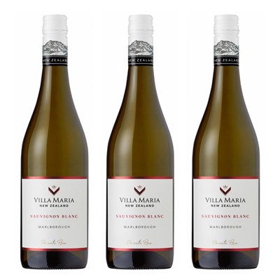Villa Maria Private Bin Sauvignon Blanc 75cl White Wine Treble Wine Set